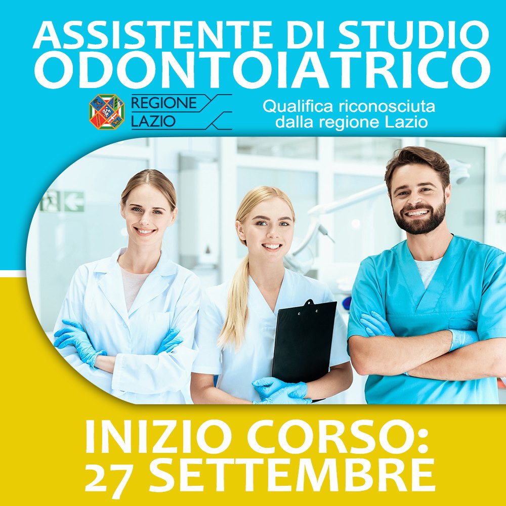 Incontro Gratuito di presentazione nuovo corso per Assistenti alla Poltrona (corso ASO) Locandina Open Day corso Assistente Alla Poltrona