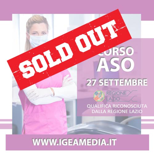 corso ASO a Roma Settembre 2019 - Tutto esaurito Locandina corso ASO a Roma Settembre 2019